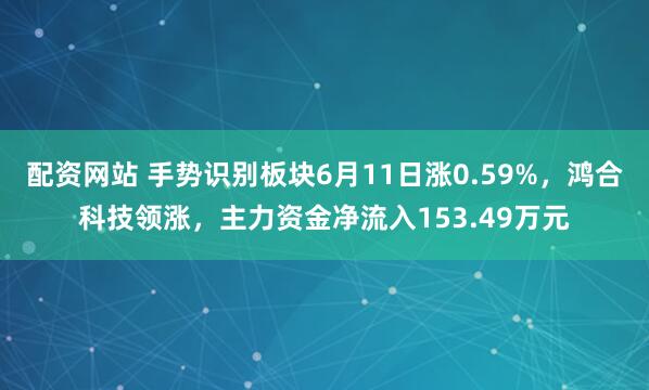 配资网站 手势识别板块6月11日涨0.59%，鸿合科技领涨，主力资金净流入153.49万元